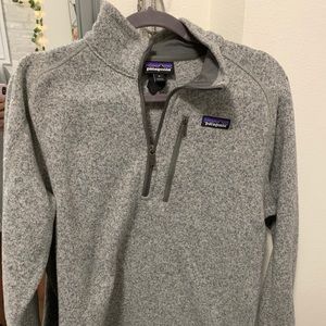 Men’s Patagonia Grey Quarter Zip Up